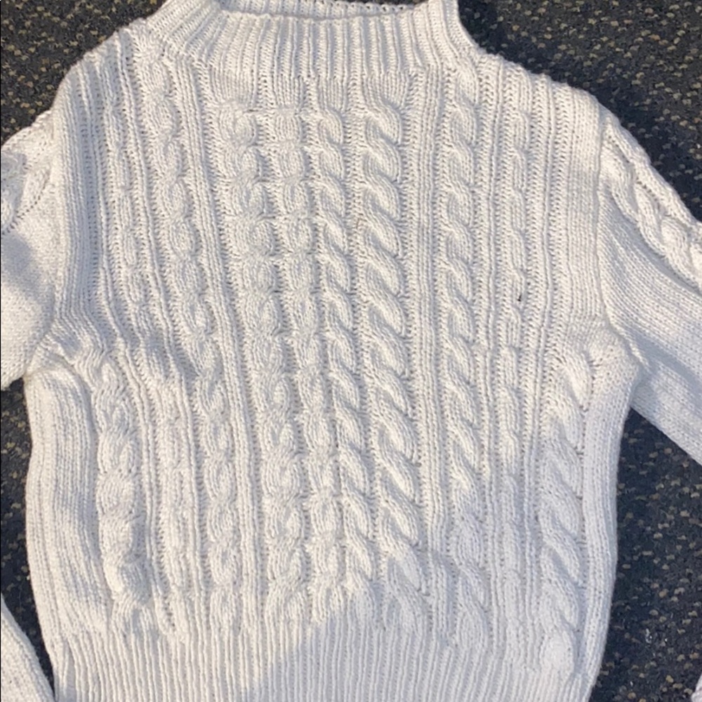White turtle neck